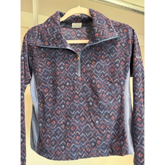 Columbia Youth Pullover Blue Pattern Size Youth Large‎ - Picture 1 of 7